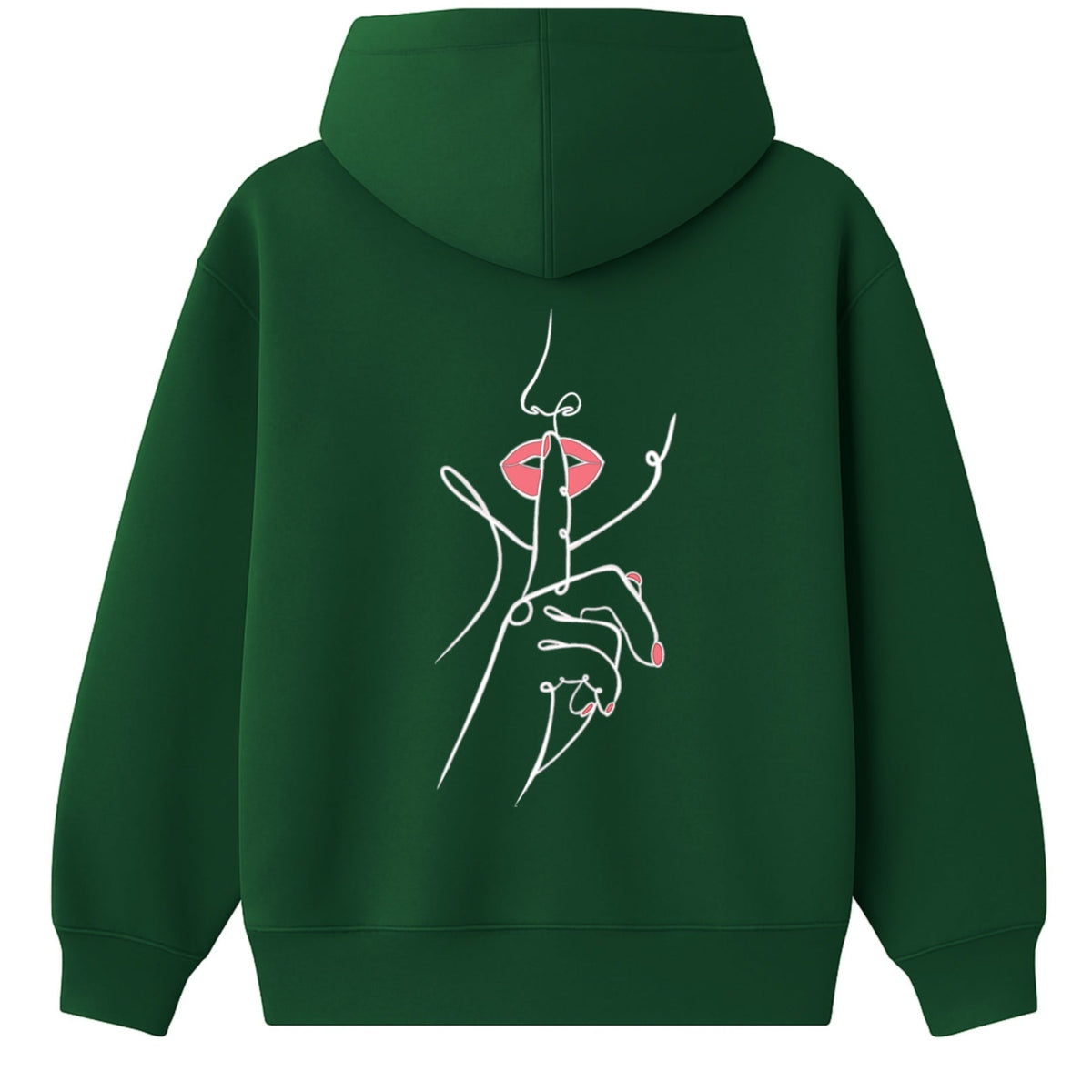 Hoodie 460g 100% Coton – Broderie Minimaliste - Design Silence Rich.Art