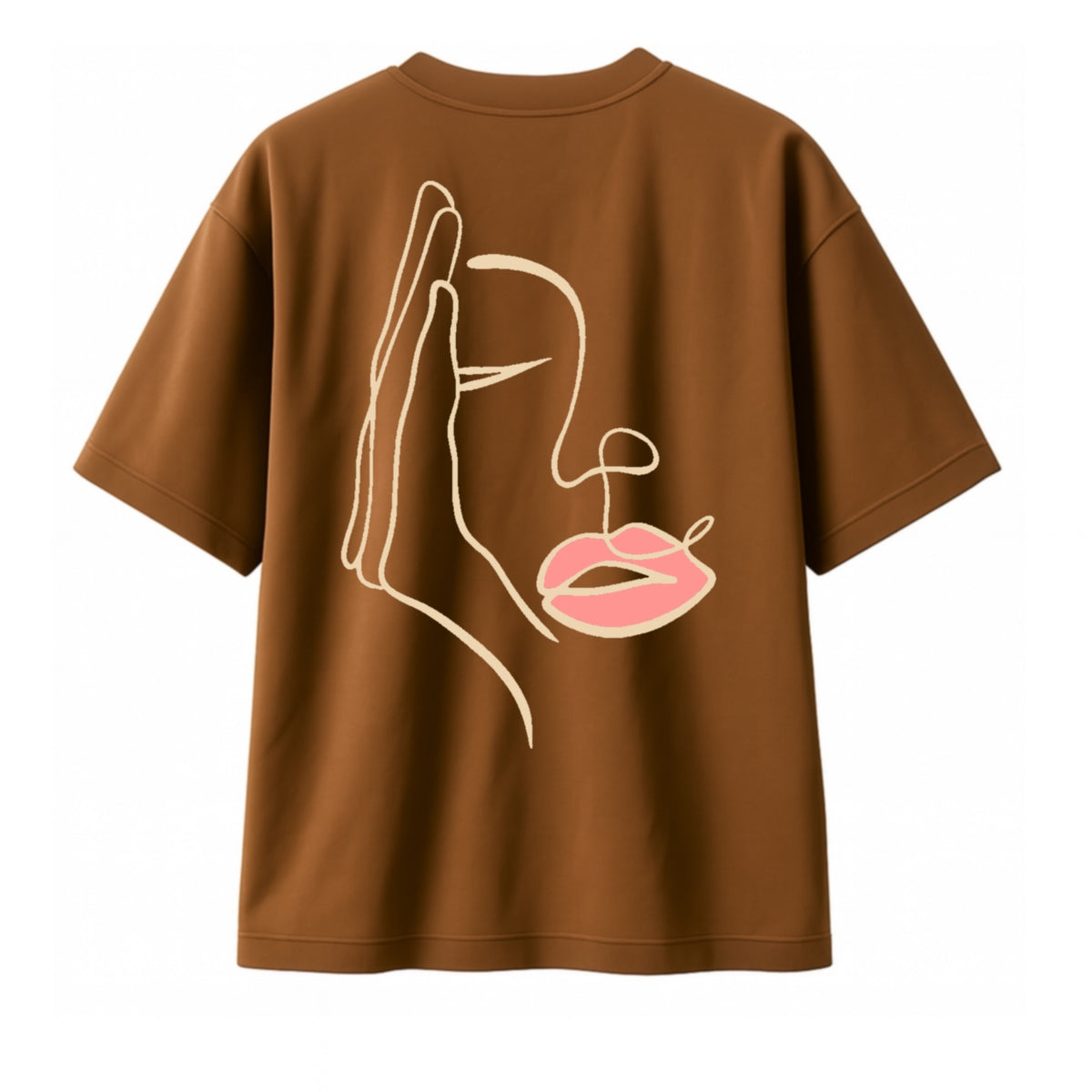 T-shirt "Visage Caché". femme