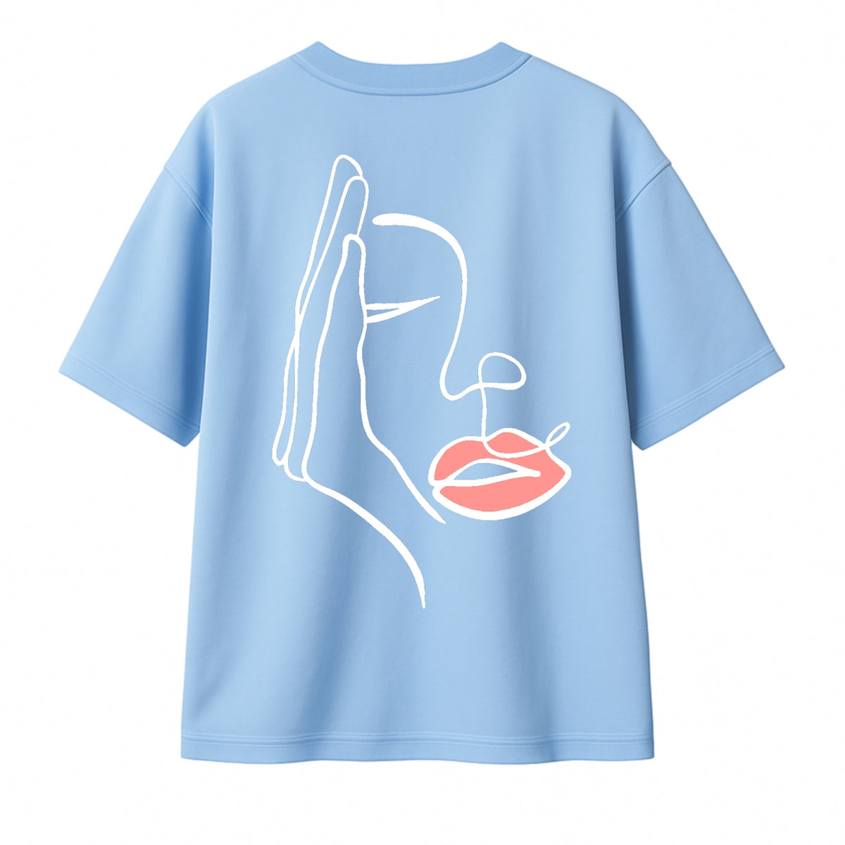 T-shirt "Visage Caché". femme