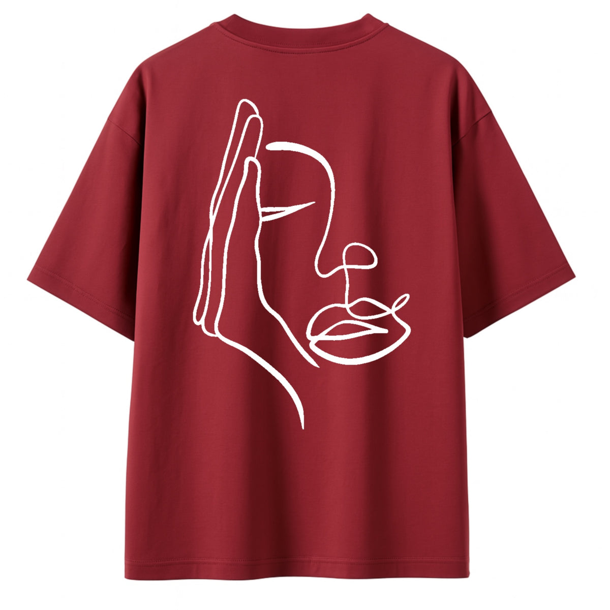 T-shirt "Visage Caché". femme