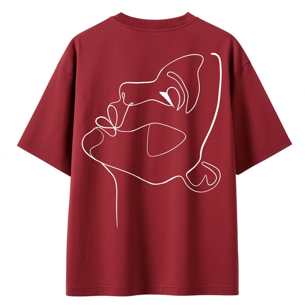 T-Shirt One Line Draw Femme