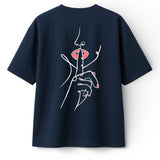 T-shirt Minimaliste Brodé 100% Coton – Design Silence (F) Ma boutique