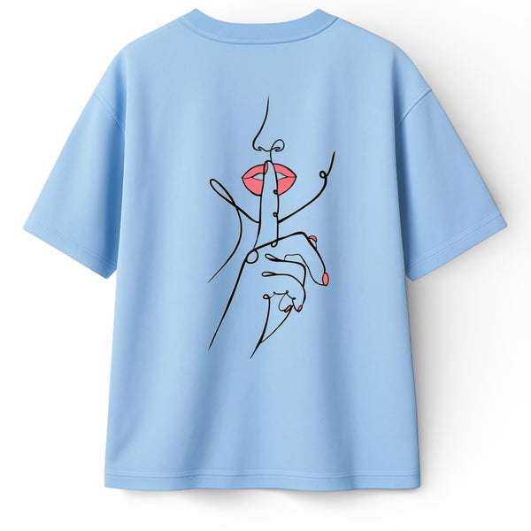 🟡 PRÉCOMMANDE: T-shirt Minimaliste Brodé 100% Coton – Design Silence