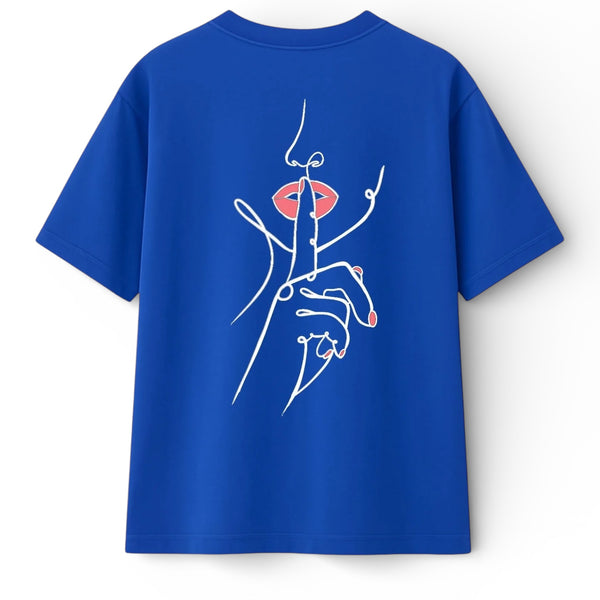 🟡 PRÉCOMMANDE: T-shirt Minimaliste Brodé 100% Coton – Design Silence