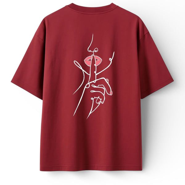 🟡 PRÉCOMMANDE: T-shirt Minimaliste Brodé 100% Coton – Design Silence