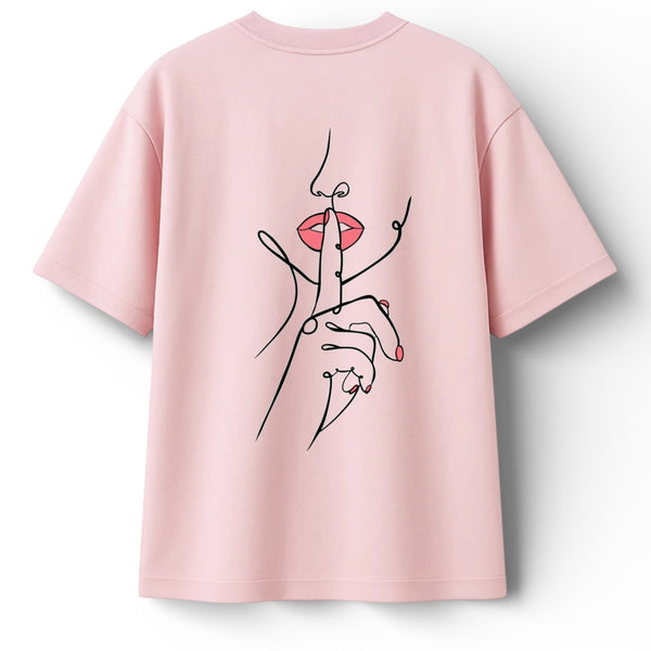 🟡 PRÉCOMMANDE: T-shirt Minimaliste Brodé 100% Coton – Design Silence