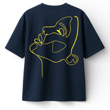 T-shirt Minimaliste Brodé 100% Coton – Design One Line Draw Ma boutique