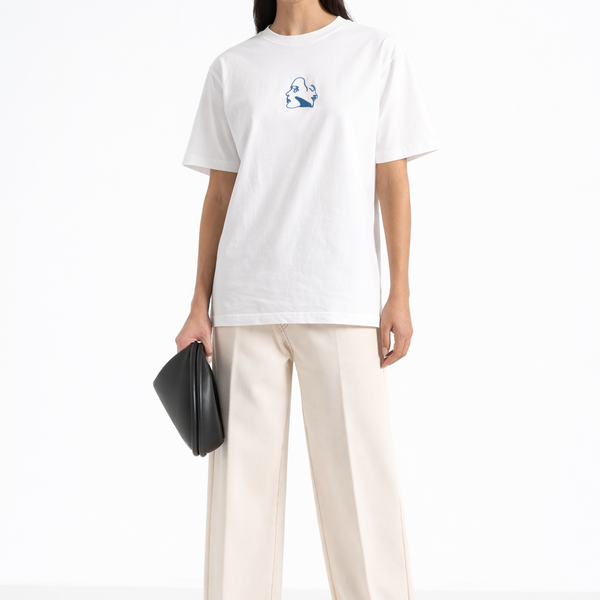 Aura – T-shirt Brodé One Line Art