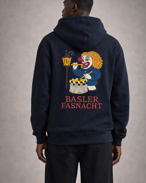 Basler Fasnacht – Hoodie Brodé Souvenir Suisse