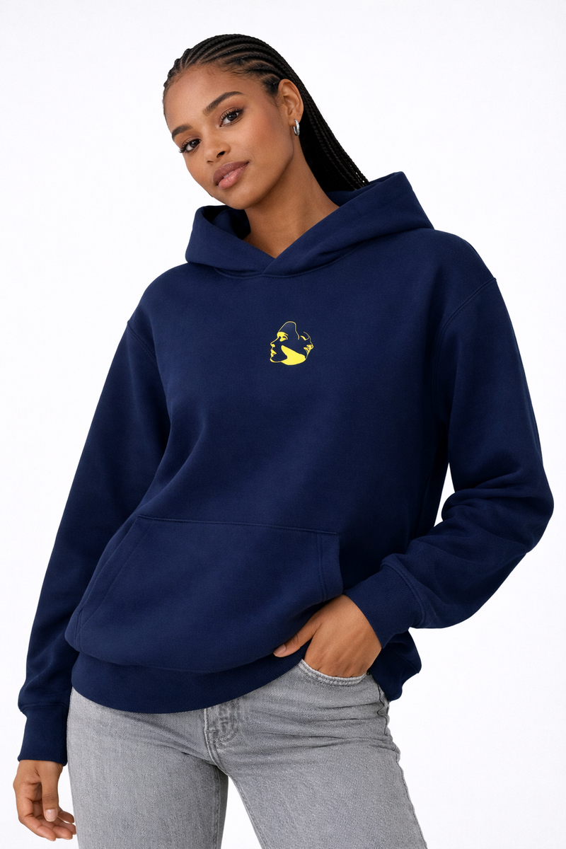 🟡 PRÉCOMMANDE: Hoodie 460g 100% Coton – Broderie Minimaliste - Design Aura (F) Rich.Art