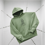 🟡 PRÉCOMMANDE: Hoodie 460g 100% Coton – Broderie Minimaliste - Design Matisse (F) Rich.Art