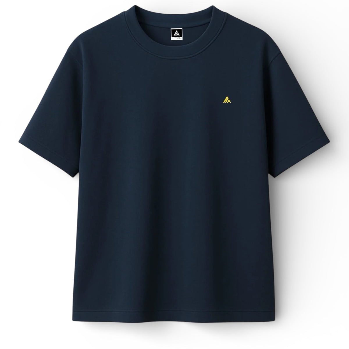 T-shirt Minimaliste Brodé 100% Coton – Design Double Visage (F) Ma boutique