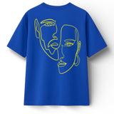 T-shirt Minimaliste Brodé 100% Coton – Design Double Visage (F) Ma boutique